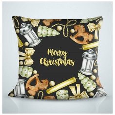 Сирень Подушка декоративная Merry Chistmas