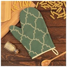 Этель Варежка- прихватка Gold ornament 20х28см, 100% хл, саржа 190 гр/м2, ватин 250г/м2