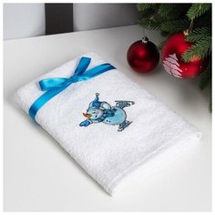 Этель Полотенце подарочное Этель «Снеговик» 50*90 см, 100% хл, 340 гр/м2