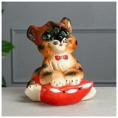 Керамика ручной работы Копилка "Тигрёнок Соня", 22 см