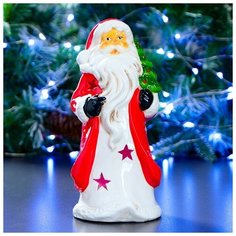Хорошие сувениры Фигура "Дед Мороз с елкой на плече" 10х10х22см