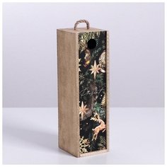 Дарите Счастье Ящик под бутылку Present, 11 ? 33 ? 11 см