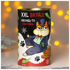 Зимнее волшебство Копилка XXL новогодняя «Кот», 20 х 12,2 см