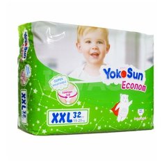 Подгузники- трусики YokoSun Econom XXL 15-25кг 32шт