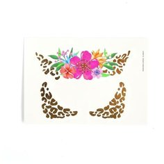 Татуировки- переводки, детские для лица «Цветы Школа талантов