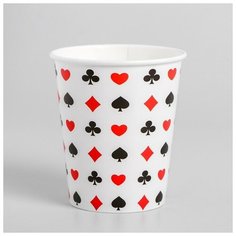 Стакан бумажный «Карты», 250 мл Страна Карнавалия