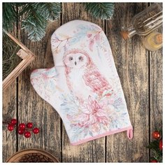 Этель Варежка- прихватка "Совушка" 20х28см,100% х/л, ватин 250г/м2