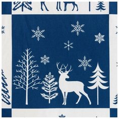 Этель Покрывало "Этель" 2 сп New year forest, 180*215 см, 100% хлопок