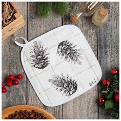 Этель Прихватка "Этель" Merry Christmas 19х19см,100% х/л, ватин 250г/м2