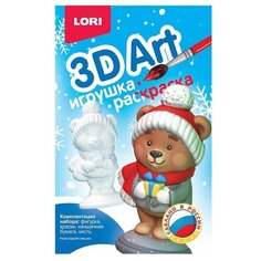 Lori Игрушка- раскраска 3D Art. «Новогодний мишка