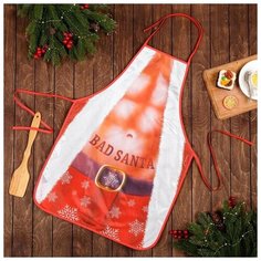 Зимнее волшебство Фартук Новый год Real Bad Santa 50 х 70 см