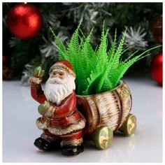 TAKE IT EASY Кашпо фигурное "Новый год" микс, 19*11*14см