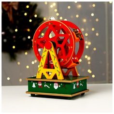 Лесная мастерская Новогодний сувенир "Колесо обозрения" 14х10х21 см