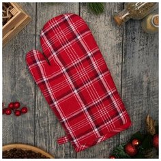 Этель Варежка- прихватка "Christmas Eve " 17х30см, 80% хлопок 20% п/э