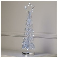 Luazon Lighting Елка плетеная светодиодная, 46х11х11 см, от батареек, белый