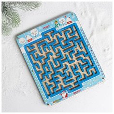 WoodLand Toys Головоломка «Лабиринт с шариками. Зимний