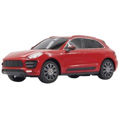 Легковой автомобиль Rastar Porsche Macan Turbo (71800) 1:24 19 см красный/черный