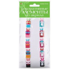 Декоративные элементы из акрила "Зайчики", набор №7 Альт