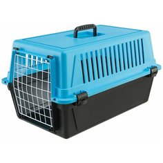 Переноска ATLAS 20 EL (без аксессуаров) для кошек и мелких собак, голубой Ferplast