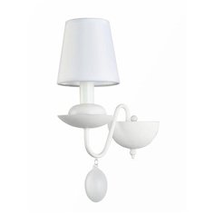 Настенный светильник Arte Lamp Signora A2510AP-1WH, E14, 40 Вт, кол-во ламп: 1 шт., цвет арматуры: белый, цвет плафона: белый