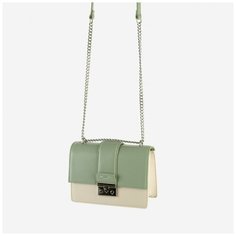 Сумка женская David Jones, 6092 gr.white/ap.green