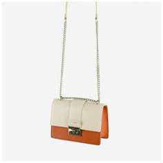 Сумка женская David Jones, 6092 cognac/gr.white