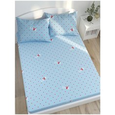 Простынь на резинке Сказка "Love" 180х200 см