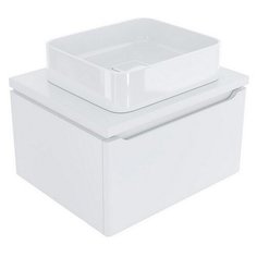 Тумба д/ванной "ВИКТОРИЯ-60" Софт белый под ум.Джой-46/ум.Триумф-56/Ringo-53 (ПВХ) Mixline