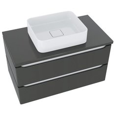 Тумба д/ванной "ВИКТОРИЯ-90" Софт графит под ум.Джой-46/ум.Триумф-56/Ringo-53 (ПВХ) Mixline