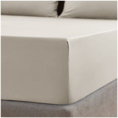 Простыня на резинке SOFT BOX Айвори 180х200х30, Мако- сатин, 100% египетский хлопок