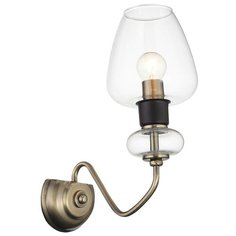 Настенный светильник ST Luce Colienza SL1115.301.01, E14, 40 Вт, кол-во ламп: 1 шт., цвет арматуры: бронзовый, цвет плафона: бесцветный