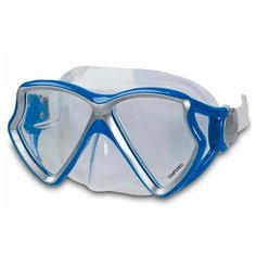 Маска для плавания Intex Silicone Aviator Pro Mask синяя, от 8 лет