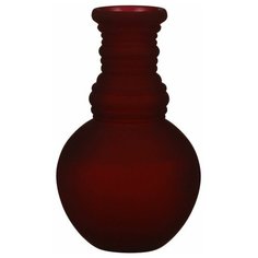 Стеклянная ваза гранада, матовая, бордовая, 24х14 см Edelman