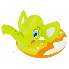 Надувной круг для плавания Слоник с брызгалкой салатовый, 69х61 см, Bestway