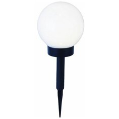 Садовый светильник сфера света со штырём, тёплая белая LED-лампа, солнечная батарея, 32х15 см, Star Traiding Bestway