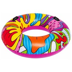 Надувной круг с ручками Поп-арт, 119 см, от 12 лет, BestWay