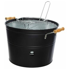Портативный гриль ведёрко BBQ-STYLE, сталь, чёрный, 33x40x24 см Kaemingk