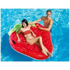 Надувной матрас-плот Клубника, 160х132х25 см Bestway