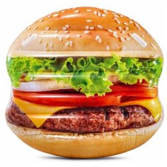 Надувной матрас-остров Гамбургер, 135х127х23 см Bestway