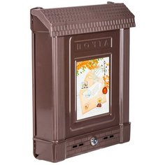 Почтовый ящик Альтернатива М6434 385х310 мм, коричневый Alternativa
