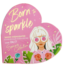 Beauty Fox Запечённый хайлайтер Born to sparkle, золотистый