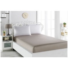 Простынь на резинке LOFT (капучино) Размер: 240*260 см Karna