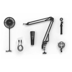 Микрофон проводной Hama Stream 800 HD 2.5м черный