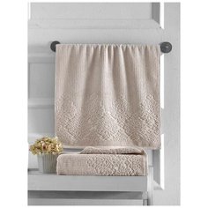 Полотенце махровое VERDA (бежевый) Размер: 70*140 см Karna