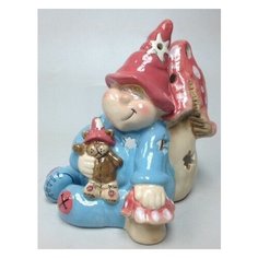 Подсвечник Спящий гномик Размер: 13*16*18 см Blue Sky