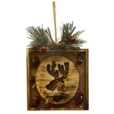 Школа талантов Набор для творчества - создай ёлочное украшение «Олень с шишечками»