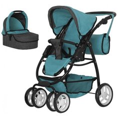 Коляска для кукол Carrello Avanti 2 в 1 Middle Blue