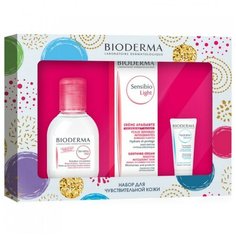 Bioderma праздничный набор сенсибио: лайт 40 + h2o 100 + гидрабио сыворотка 15