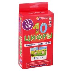 Набор карточек Айрис-Пресс Цифры. Основы счета до 10 14x8 см 48 шт.