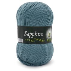 Пряжа Vita Sapphire (Сапфир) 1508 дымчато-зеленый 45% шерсть ластер, 55% акрил 100г 250м 5шт